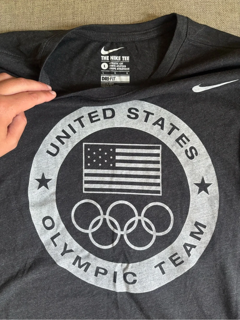 Nike Black United States Olympic Team Dri-FIT Tee